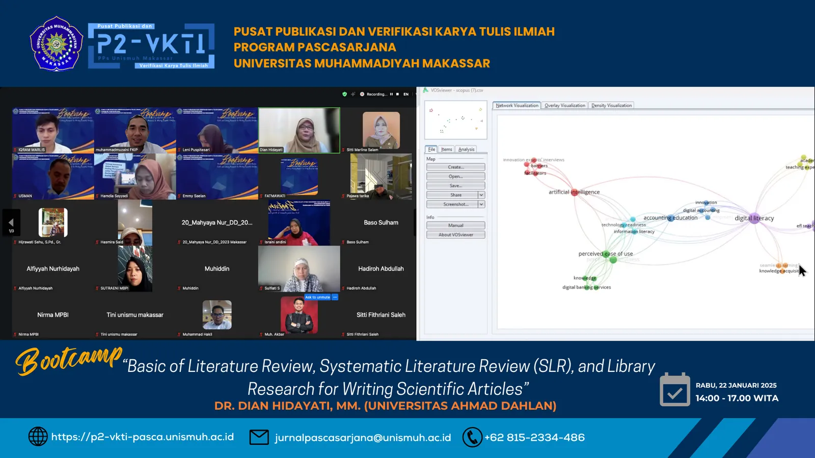 Pascasarjana Unismuh Gelar Bootcamp Penulisan Artikel Ilmiah Bertajuk SLR dan Library Research