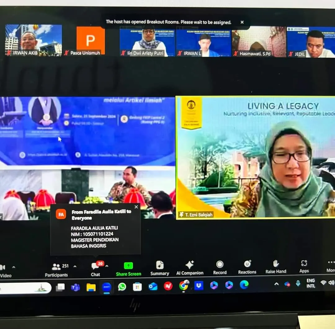 Pascasarjana Unismuh Makassar Menggelar Kuliah Tamu dan Orientasi Mahasiswa Baru Tahun Akademik 2024/2025