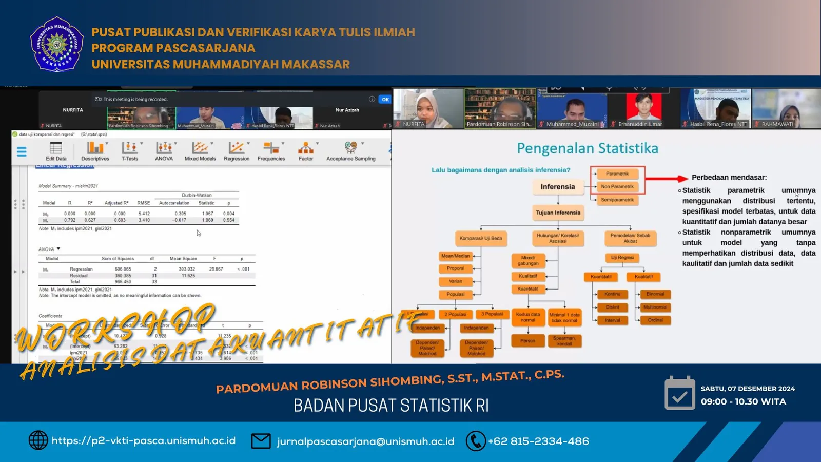 Workshop Analisis Data Kuantitatif: Tingkatkan Kompetensi Akademik dengan Aplikasi JASP